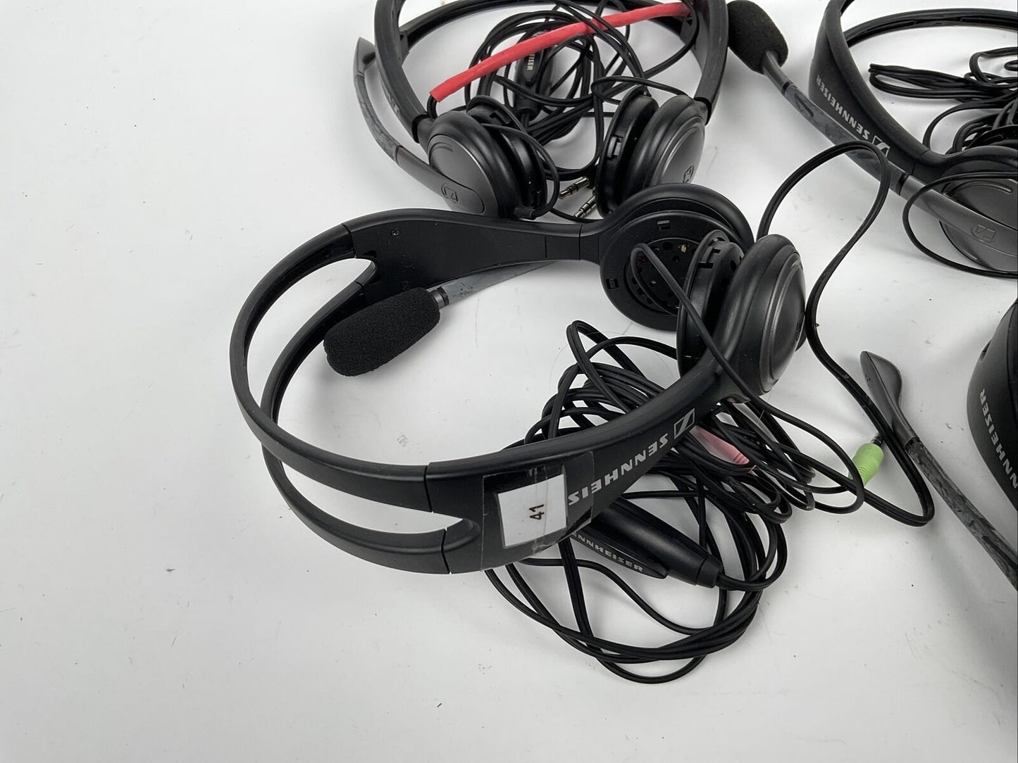 6 Stück ORIGINAL Sennheiser Headsets DEFKT / ERSATZTEILGEWINNUNG Bundeswehr 0815