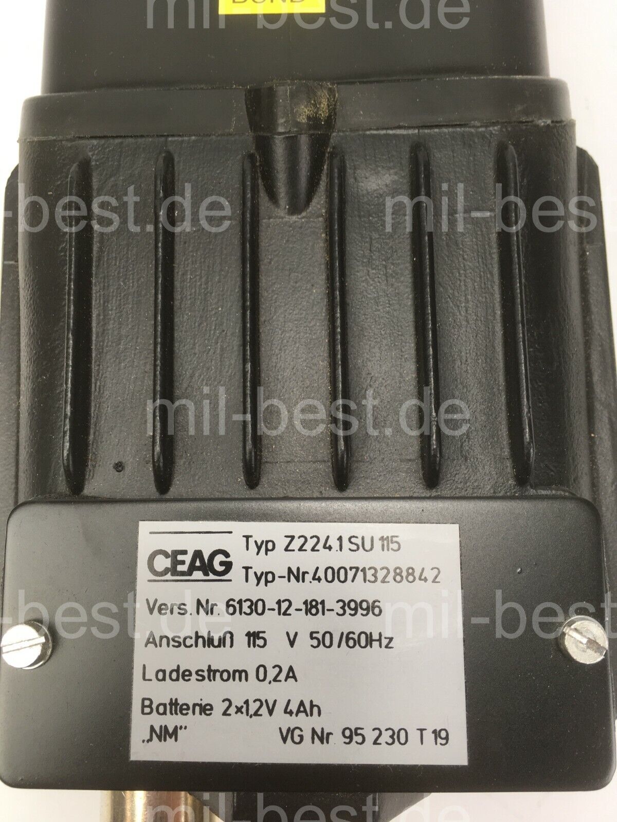 CEAG H217.1 mit Ladegerät 110V Handleuchte Taschenlampe Notleuchte ex Bundeswehr