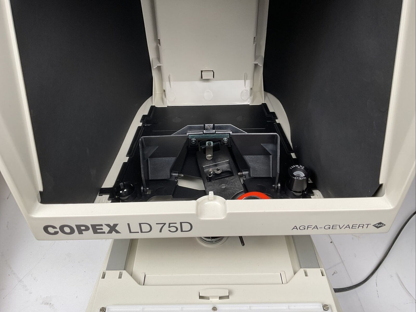 AGFA Copex LD75D NEUWERTIG DIN A6 Microfiche-Lesegerät Ex. Bundeswehr 1088