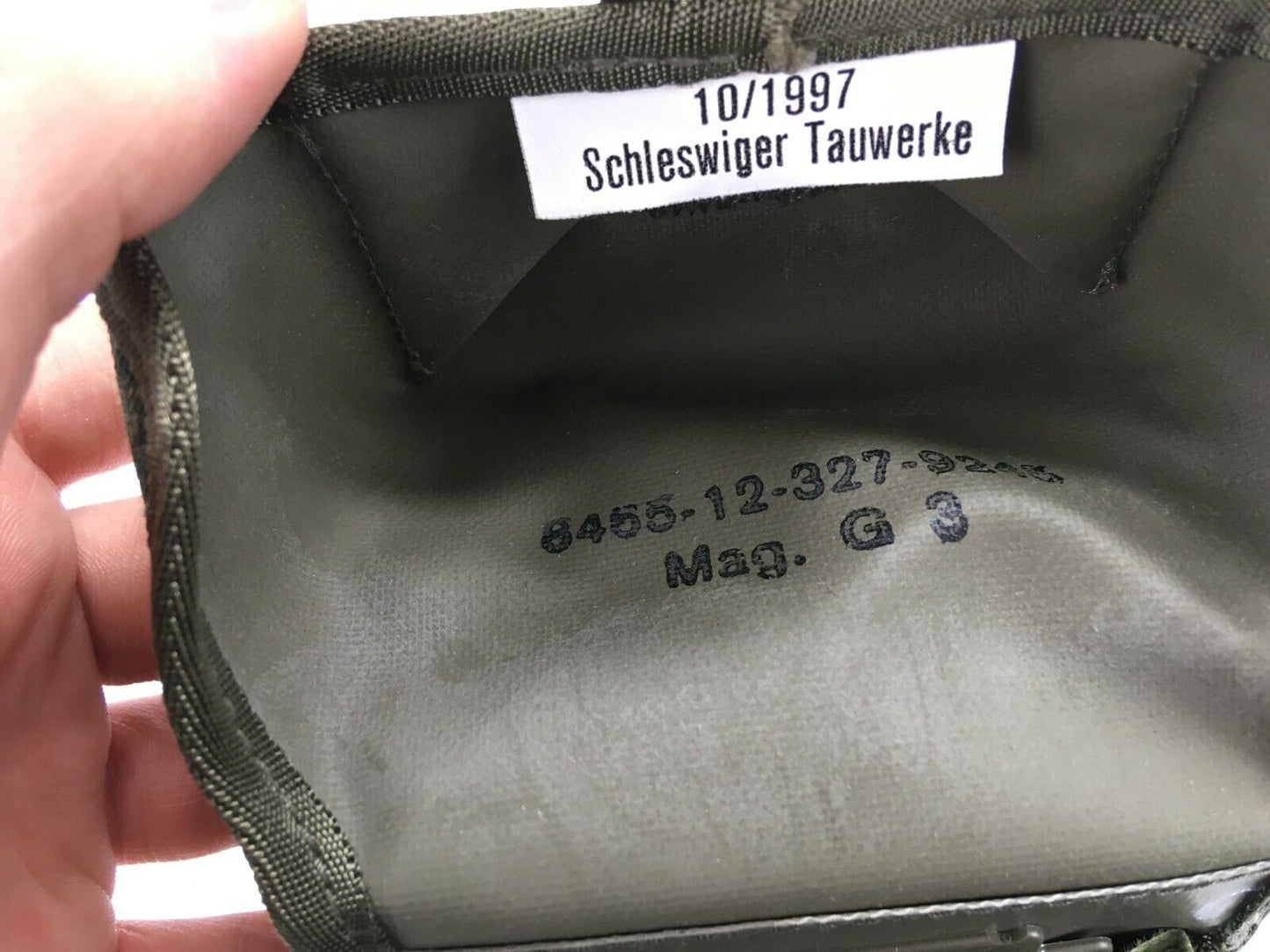 2 Stück original Bundeswehr Magazintasche G3, doppelt tarn für Koppeltragesystem