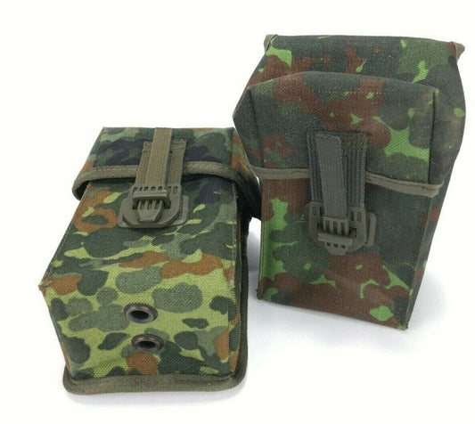 2 Stück original Bundeswehr Magazintasche G3, doppelt tarn für Koppeltragesystem
